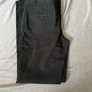 Express Black Pinstripe Slacks